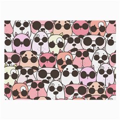 Cute-dog-seamless-pattern-background Large Glasses Cloth (2 Sides) by Jancukart