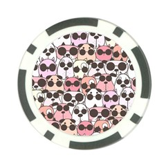 Cute-dog-seamless-pattern-background Poker Chip Card Guard (10 Pack)