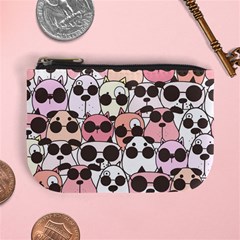 Cute-dog-seamless-pattern-background Mini Coin Purse