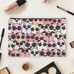 Cute-dog-seamless-pattern-background Cosmetic Bag (large)