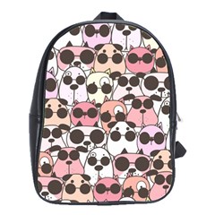 Cute-dog-seamless-pattern-background School Bag (large)