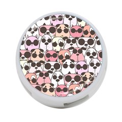 Cute-dog-seamless-pattern-background 4-port Usb Hub (two Sides)