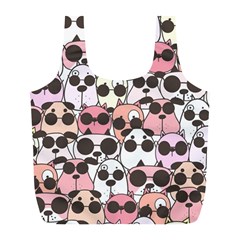 Cute-dog-seamless-pattern-background Full Print Recycle Bag (l)