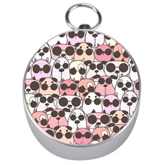 Cute-dog-seamless-pattern-background Silver Compasses