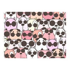 Cute-dog-seamless-pattern-background Double Sided Flano Blanket (mini) 