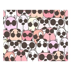 Cute-dog-seamless-pattern-background Double Sided Flano Blanket (large)  by Jancukart