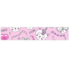 Beautiful Cute Animals Pattern Pink Beautiful Cute Animals Pattern Pink Rainbow Large Flano Scarf 