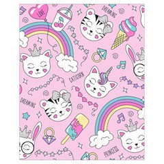 Beautiful Cute Animals Pattern Pink Beautiful Cute Animals Pattern Pink Rainbow Drawstring Bag (small) by Jancukart