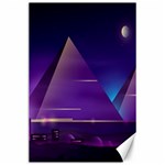 Egyptian-pyramids-night-landscape-cartoon Canvas 24  x 36  23.35 x34.74  Canvas - 1