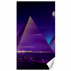 Egyptian-pyramids-night-landscape-cartoon Canvas 40  X 72  by Jancukart