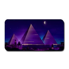 Egyptian-pyramids-night-landscape-cartoon Medium Bar Mat