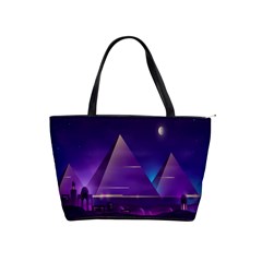 Egyptian-pyramids-night-landscape-cartoon Classic Shoulder Handbag