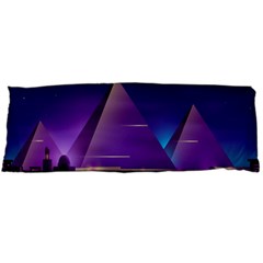 Egyptian-pyramids-night-landscape-cartoon Body Pillow Case (dakimakura)