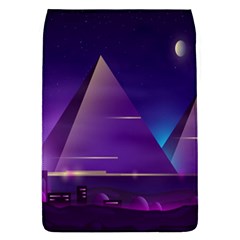 Egyptian-pyramids-night-landscape-cartoon Removable Flap Cover (l)