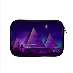 Egyptian-pyramids-night-landscape-cartoon Apple Macbook Pro 15  Zipper Case by Jancukart