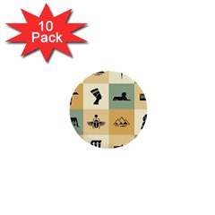 Egyptian-flat-style-icons 1  Mini Buttons (10 Pack) 