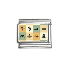 Egyptian-flat-style-icons Italian Charm (9mm)