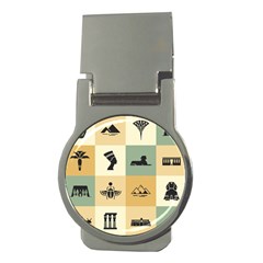 Egyptian-flat-style-icons Money Clips (Round) 