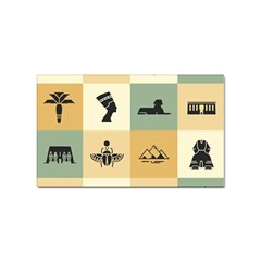 Egyptian-flat-style-icons Sticker (Rectangular)