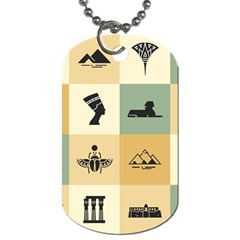 Egyptian-flat-style-icons Dog Tag (One Side)