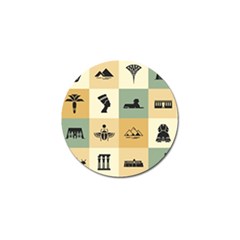 Egyptian-flat-style-icons Golf Ball Marker