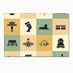 Egyptian-flat-style-icons Postcards 5  x 7  (Pkg of 10)