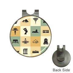 Egyptian-flat-style-icons Hat Clips with Golf Markers