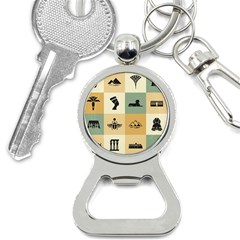 Egyptian-flat-style-icons Bottle Opener Key Chain