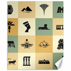 Egyptian-flat-style-icons Canvas 16  x 20 