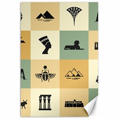 Egyptian-flat-style-icons Canvas 20  X 30 