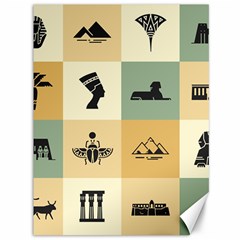 Egyptian-flat-style-icons Canvas 36  X 48 