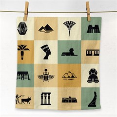 Egyptian-flat-style-icons Face Towel