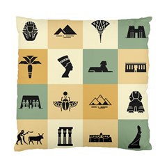 Egyptian-flat-style-icons Standard Cushion Case (One Side)