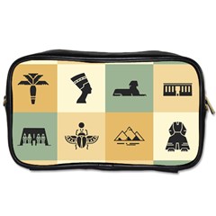 Egyptian-flat-style-icons Toiletries Bag (One Side)