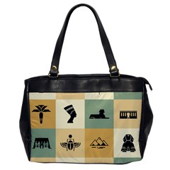 Egyptian-flat-style-icons Oversize Office Handbag