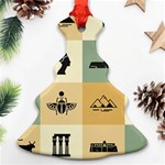 Egyptian-flat-style-icons Ornament (Christmas Tree)  Front