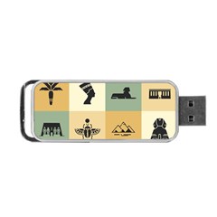 Egyptian-flat-style-icons Portable Usb Flash (two Sides)