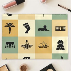 Egyptian-flat-style-icons Cosmetic Bag (xxl)