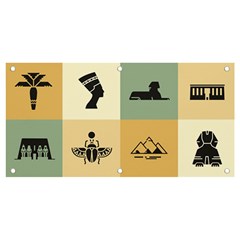 Egyptian-flat-style-icons Banner And Sign 4  X 2 