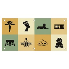 Egyptian-flat-style-icons Banner and Sign 6  x 3 