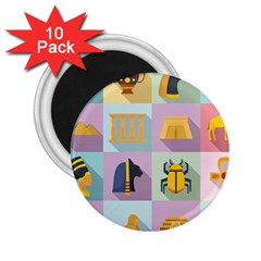 Egypt-icons-set-flat-style 2 25  Magnets (10 Pack)  by Jancukart