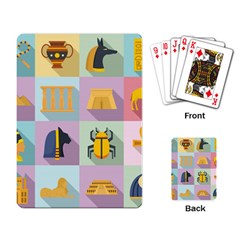 Egypt-icons-set-flat-style Playing Cards Single Design (rectangle) by Jancukart