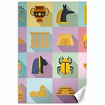 Egypt-icons-set-flat-style Canvas 24  x 36  23.35 x34.74  Canvas - 1