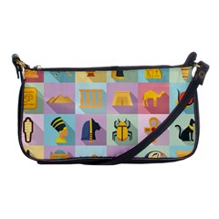 Egypt-icons-set-flat-style Shoulder Clutch Bag