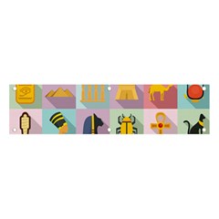 Egypt-icons-set-flat-style Banner And Sign 4  X 1 