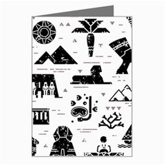 Dark-seamless-pattern-symbols-landmarks-signs-egypt --- Greeting Card