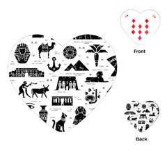 Dark-seamless-pattern-symbols-landmarks-signs-egypt --- Playing Cards Single Design (heart) by Jancukart