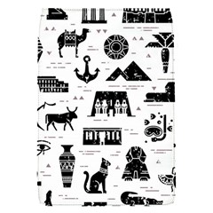 Dark-seamless-pattern-symbols-landmarks-signs-egypt --- Removable Flap Cover (s)