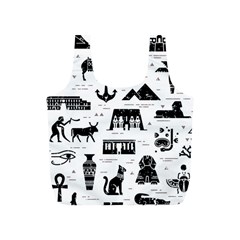 Dark-seamless-pattern-symbols-landmarks-signs-egypt --- Full Print Recycle Bag (s)