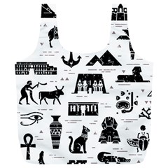 Dark-seamless-pattern-symbols-landmarks-signs-egypt --- Full Print Recycle Bag (xl)